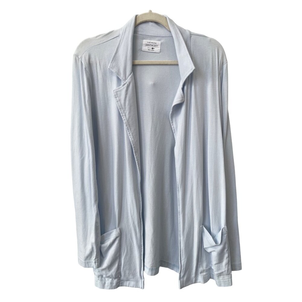 Southcott Open Front Cardigan Women 3/L Long Sleeve Cotton Blend Casual Loungewe